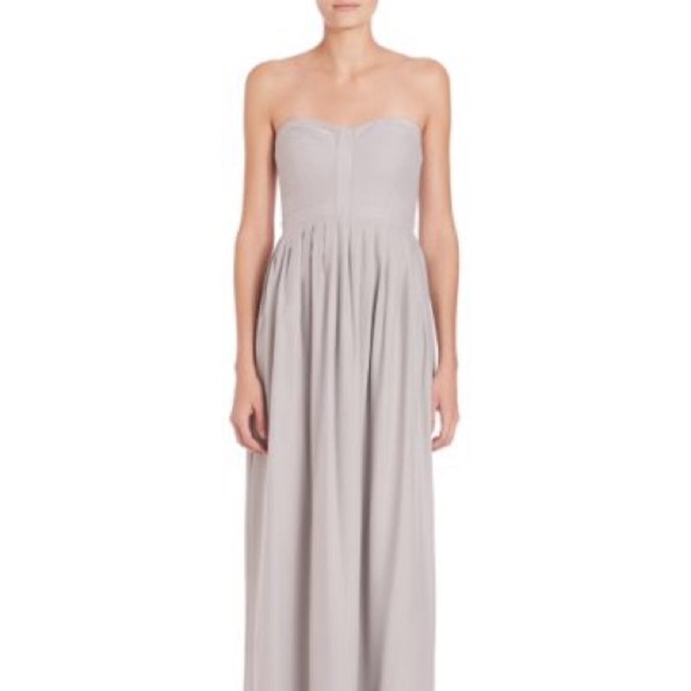 PARKER bayou light grey maxi dress size 10